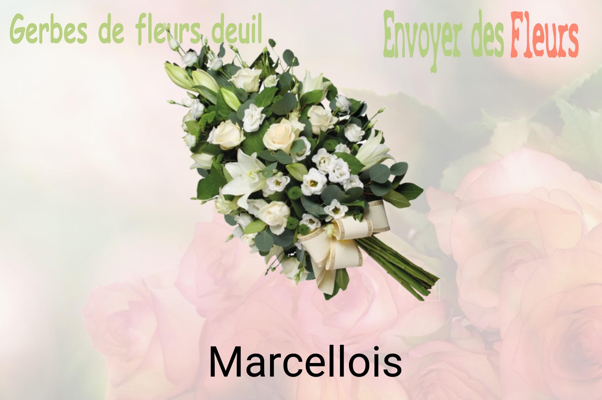 Gerbe de fleurs de deuil livrée à Marcellois